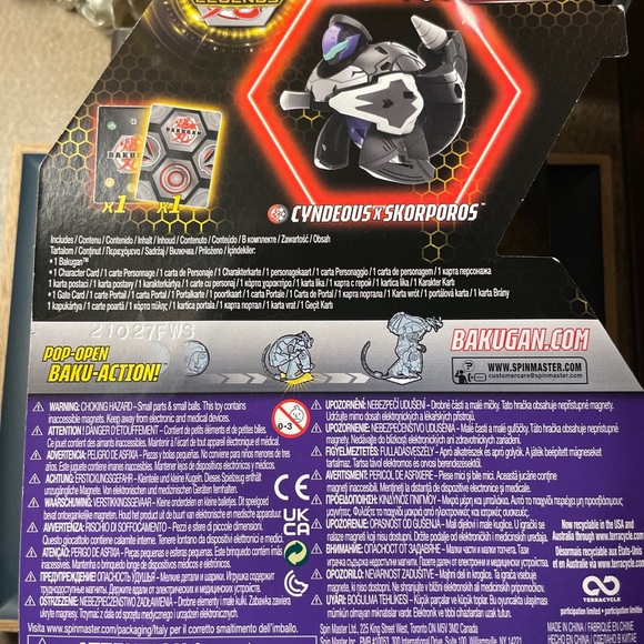 Bakugan Legends Black Darkus CYNDEOUS x SKORPOROS Action Figure NEW - make offer - Picture 4 of 8